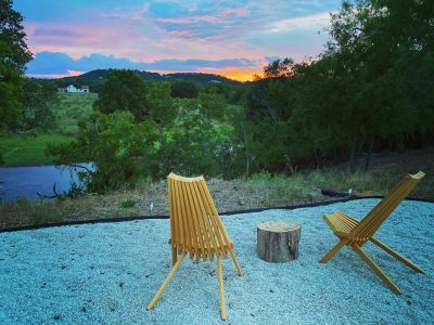 Texas hill country view in Fredericksburg